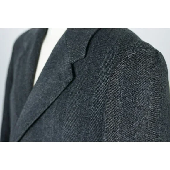 MR. PORTER Cashmere Dress Coat SZ Large - Gray